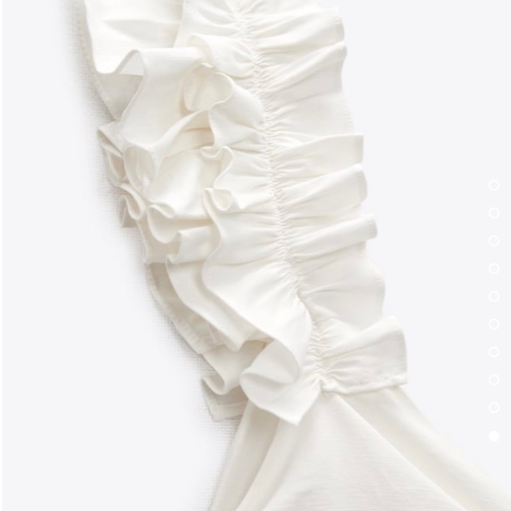 Zara Draped Linen Blend Dress. NWT. Size Medium. - Picture 10 of 14